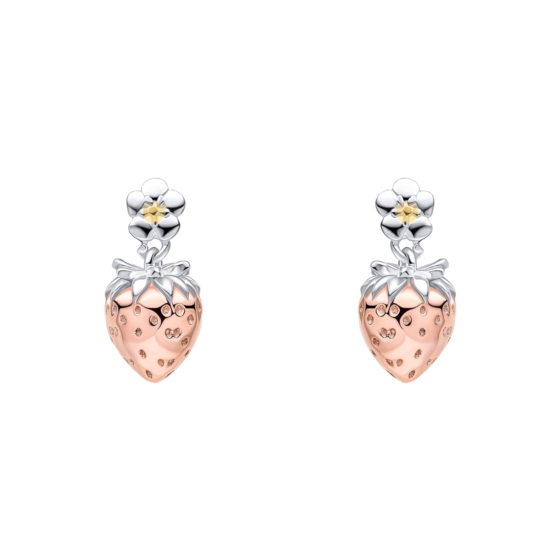 Gecko Jewellery Strawberry Field Stud Earrings in Recycled Sterling Silver
