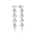 Diamonfire Vine Drop Earrings | Sterling Silver Zirconia Jewellery
