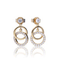 Diamonfire Interlinked Zirconia and Sterling Silver Drop Earrings