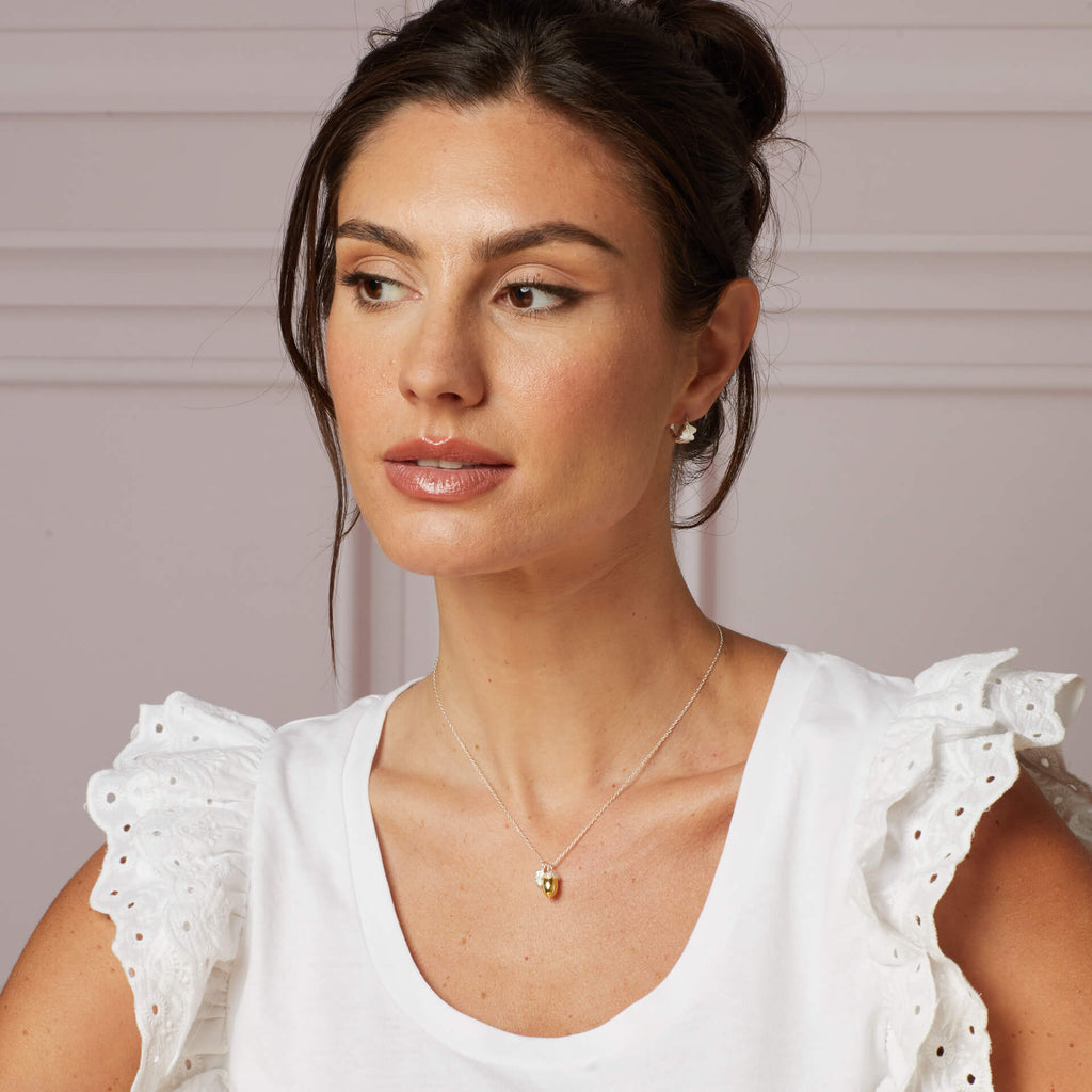 Gecko Jewellery Broadoak Acorn Necklace | Recycled Silver & Gold Plate
