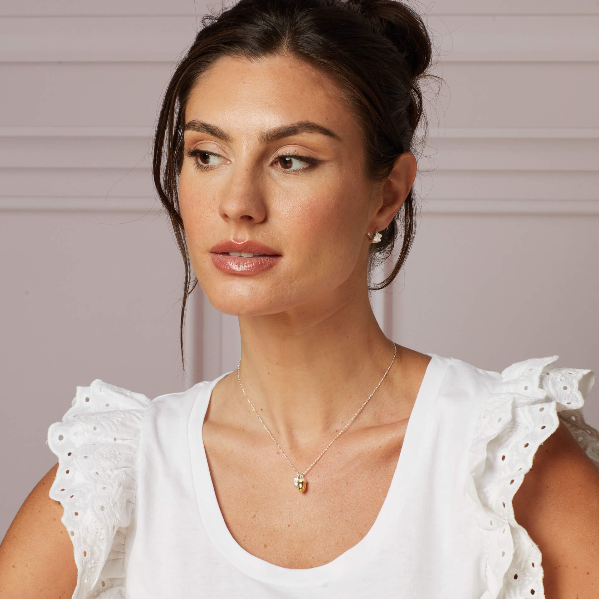 Gecko Jewellery Broadoak Acorn Necklace | Recycled Silver & Gold Plate