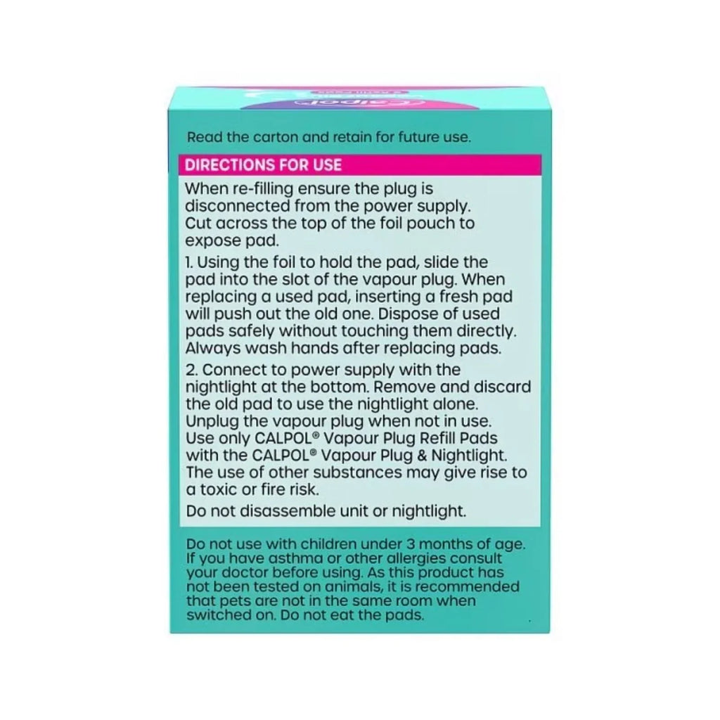 Calpol Vapour Plug Lavender and Chamomile 5 Refill Pads