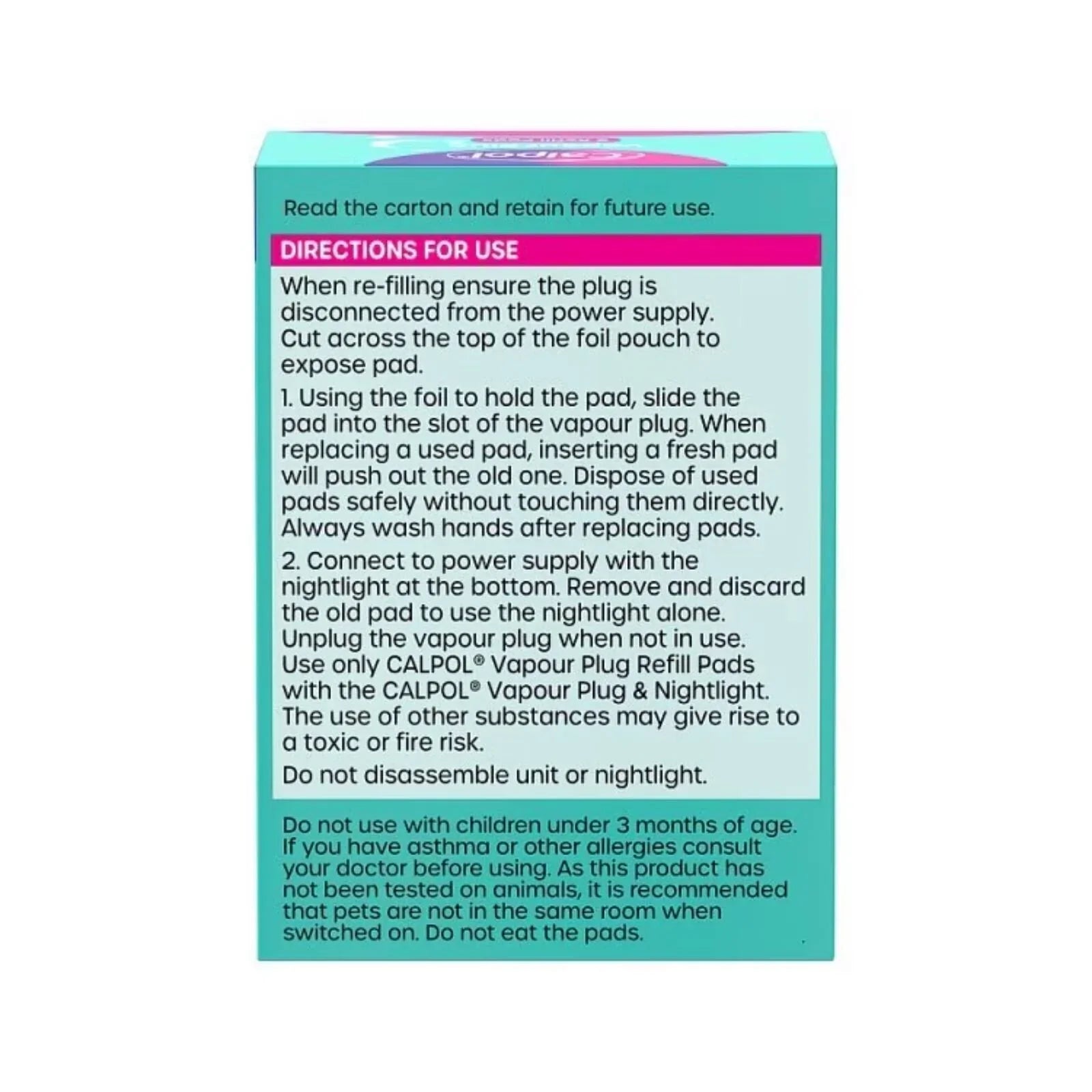 Calpol Vapour Plug Lavender and Chamomile 5 Refill Pads