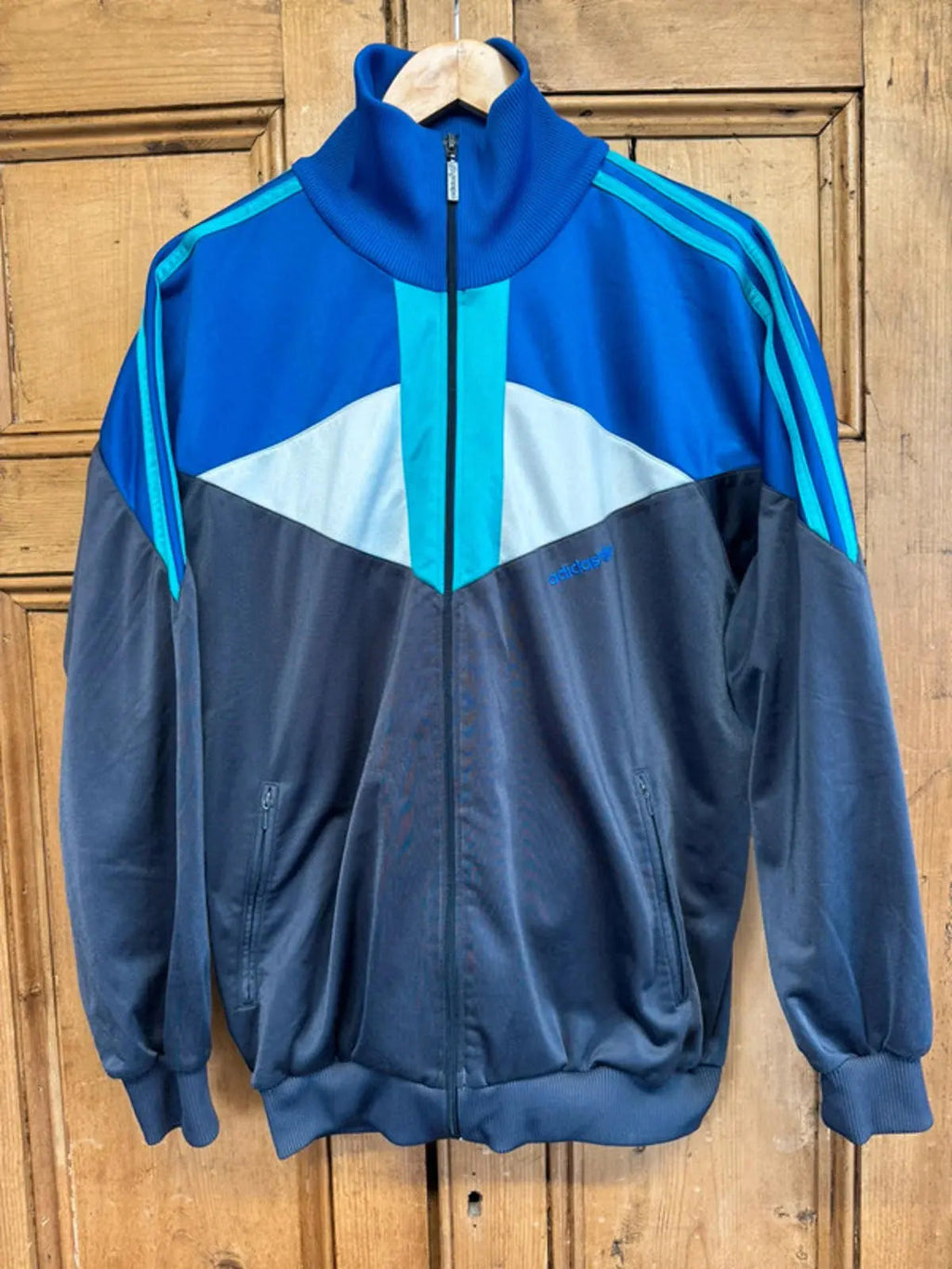 Vintage Early 90s Adidas Men’s Tracksuit Top Large Jumper Sweater