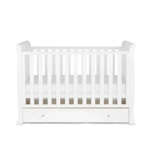 Ickle Bubba Snowdon Mini Cot Bed White - Without Mattress