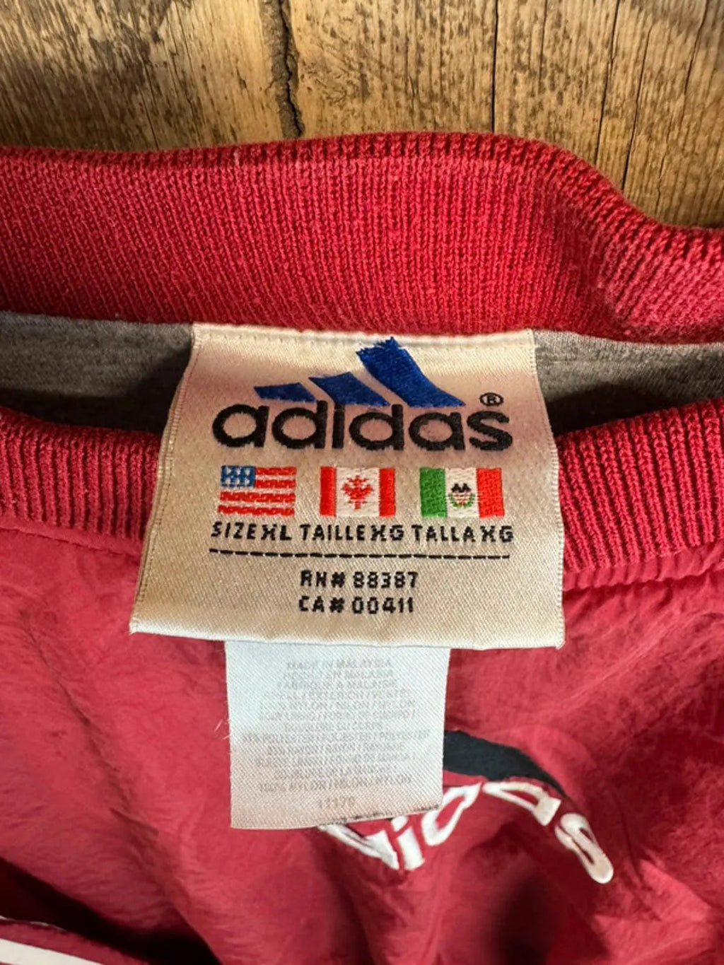 Vintage Adidas 90s Retro Drill Tracksuit Top Jumper XL