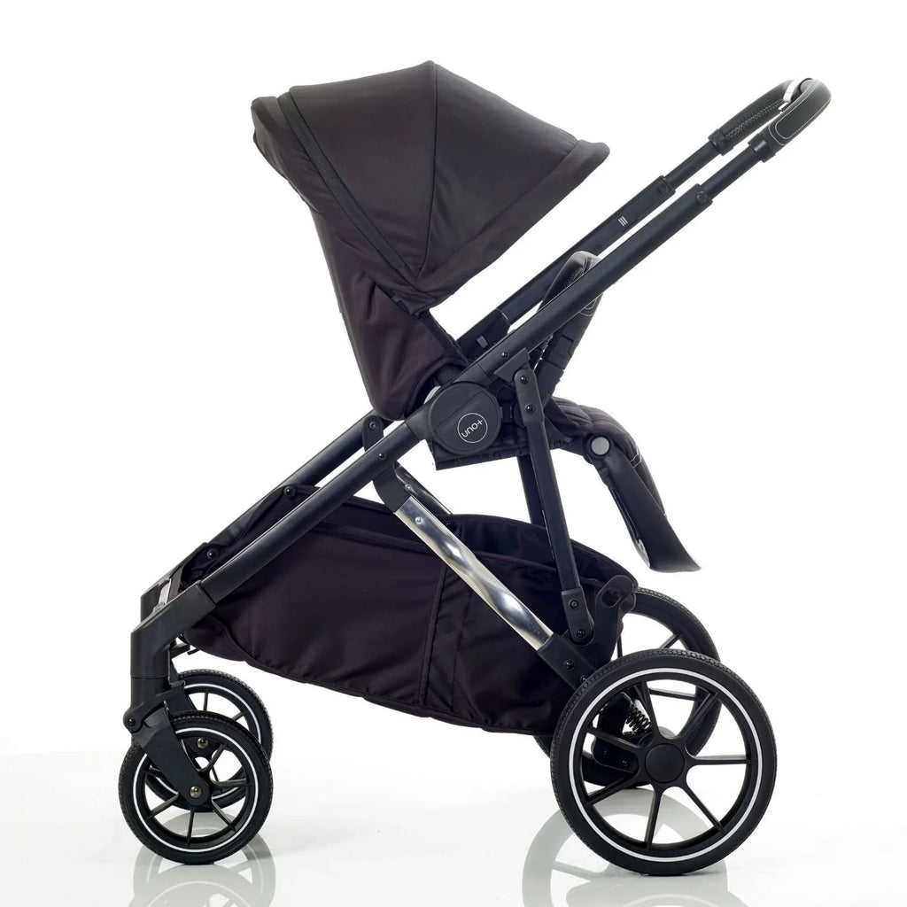 Mee-Go UNO Plus 3-in-1 with ISOFIX Base Travel System - Black/Chrome