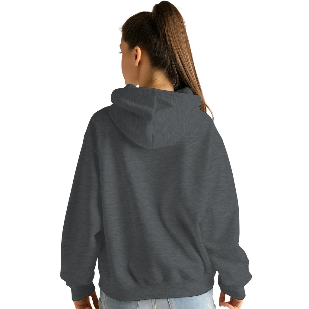 Love Is Love Hoodie – Retro LGBTQ+ Pride Pullover | JustHoods JH001 Premium Unisex Sweatshirt with Rainbow Pocket Print
