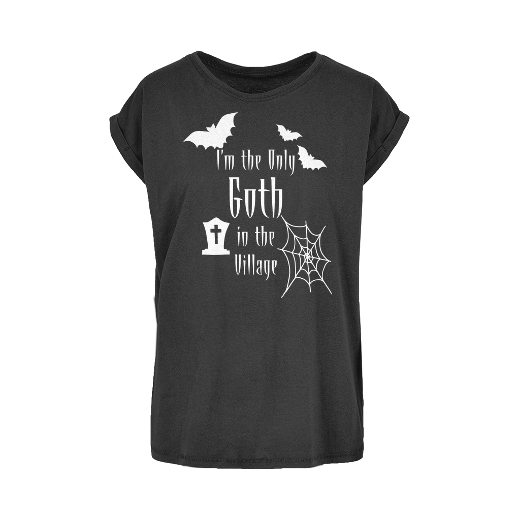 Gothic Attitude Women’s Goth in the Village Cotton T-Shirt | Kate's Clothing