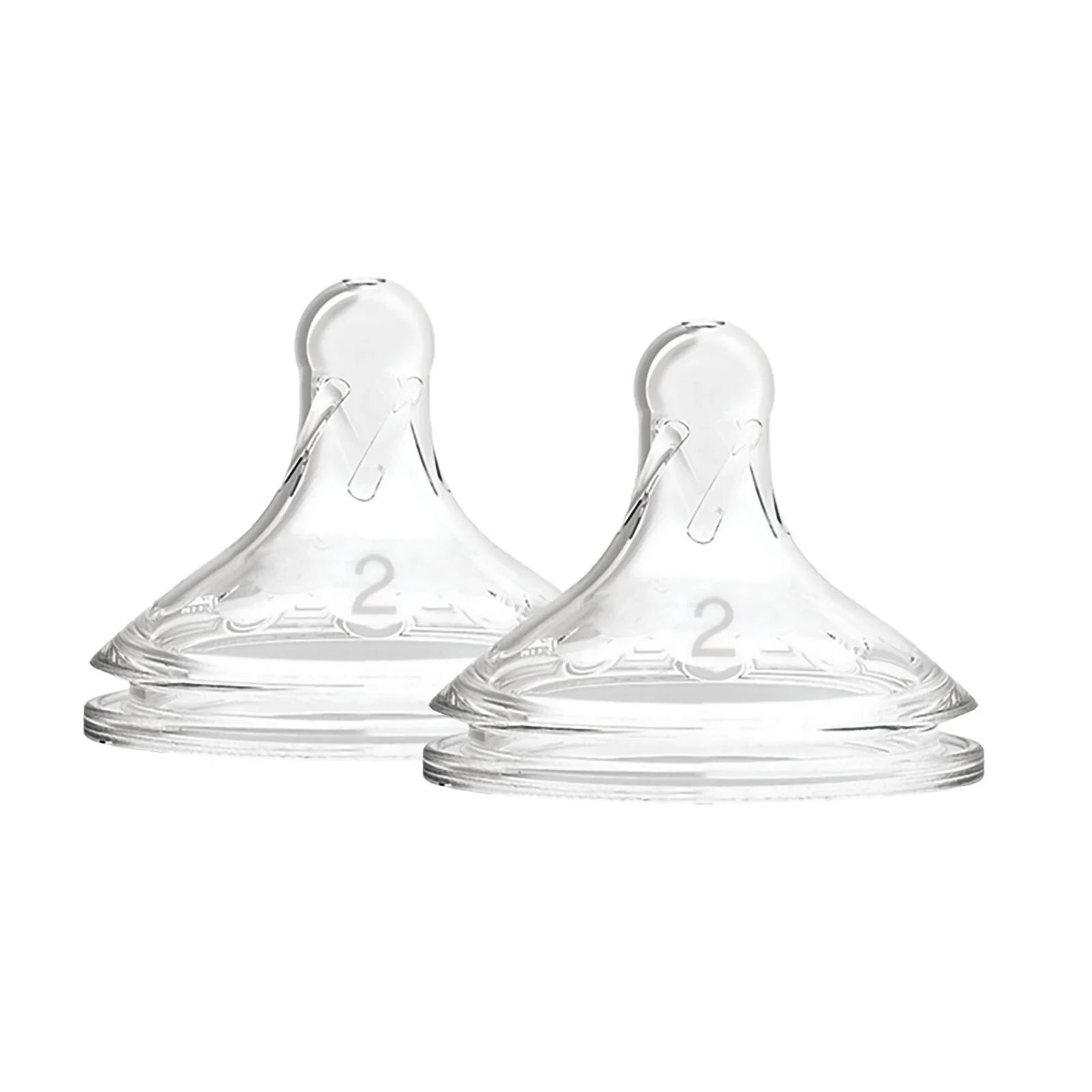 Dr. Brown's Options+ Baby Bottle Teats Level 2 Wide Neck 3+ months Pack of 2