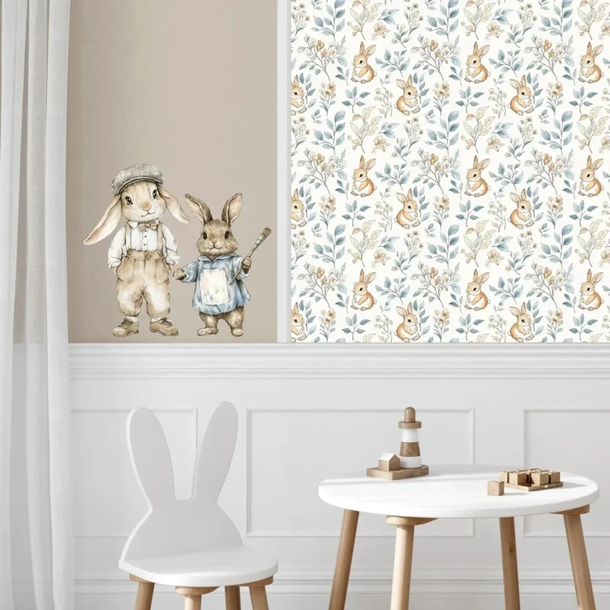 Live Vida Rabbit Wall Sticker Set - Blue