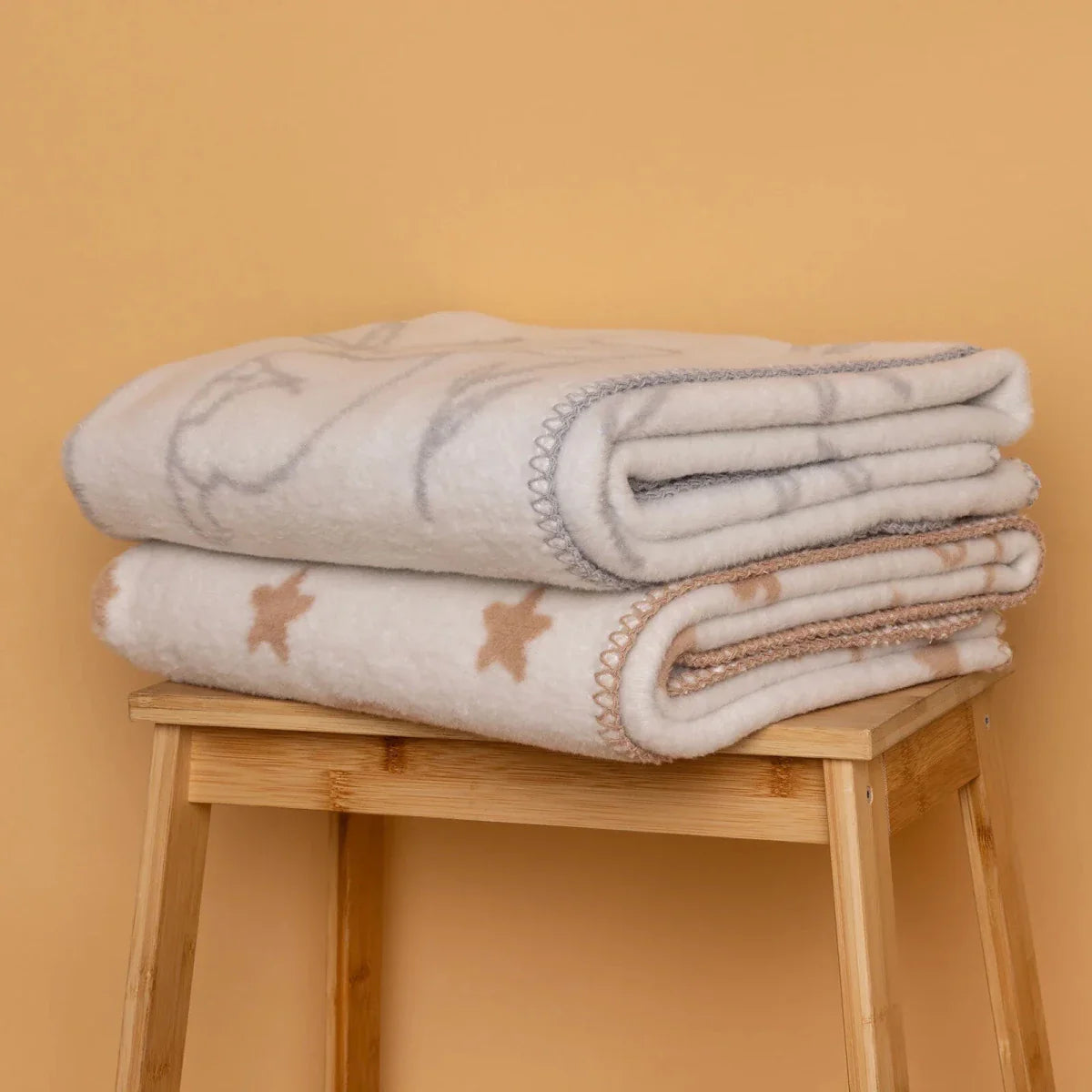 Little Dreams Unisex Blanket Animal Print - Light Brown