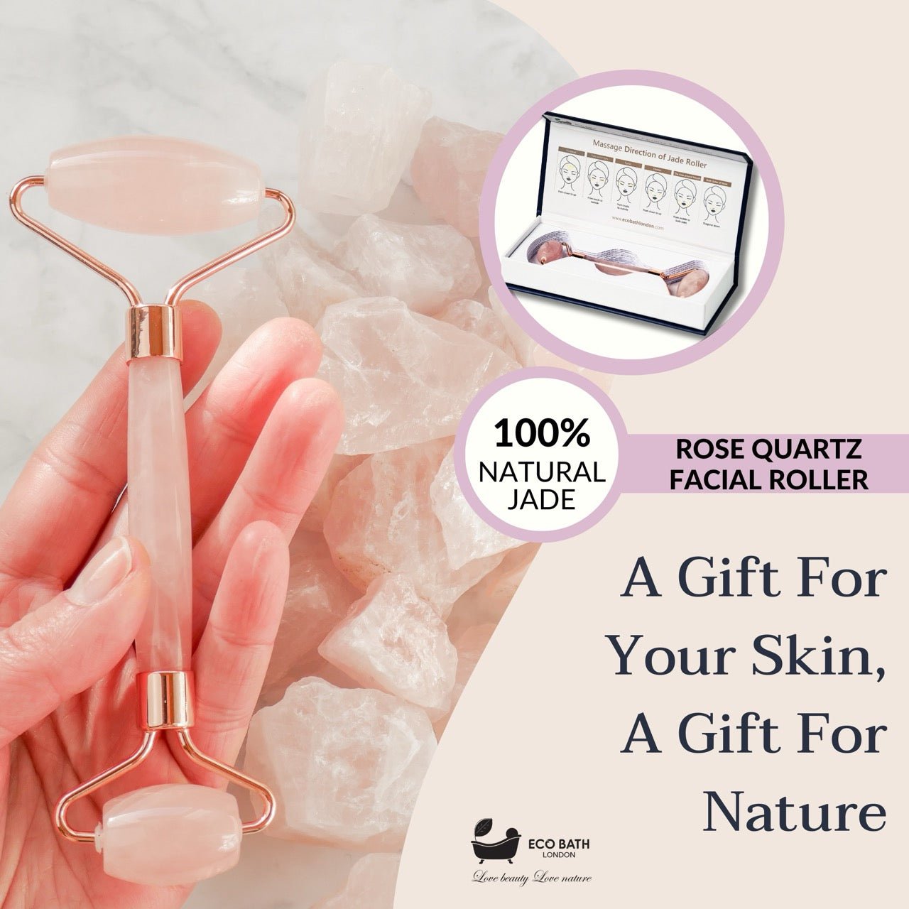 Eco Bath Jade Face Roller