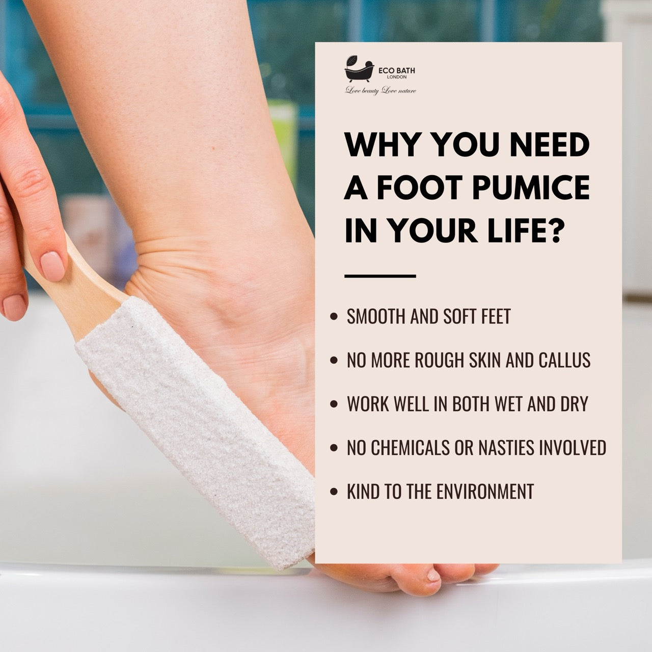 Eco Bath Natural Pumice Foot Files