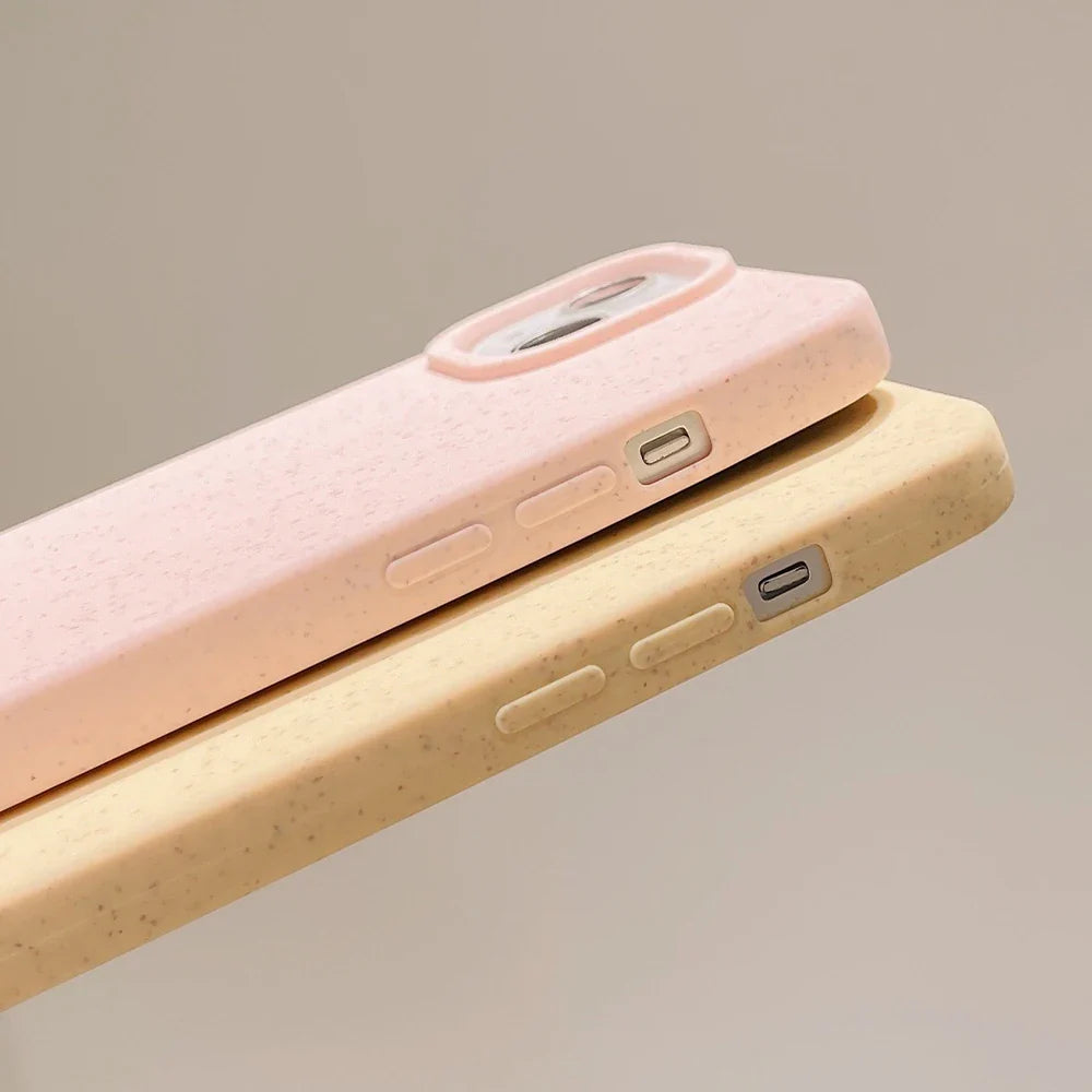 Eco Wheat Straw Phone Case – Soft Silicone Biodegradable Cover