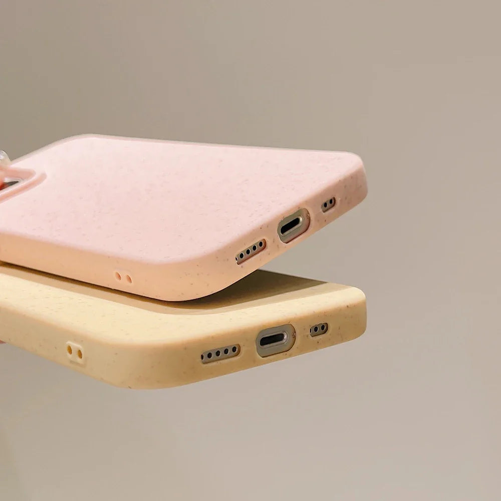 Eco Wheat Straw Phone Case – Soft Silicone Biodegradable Cover