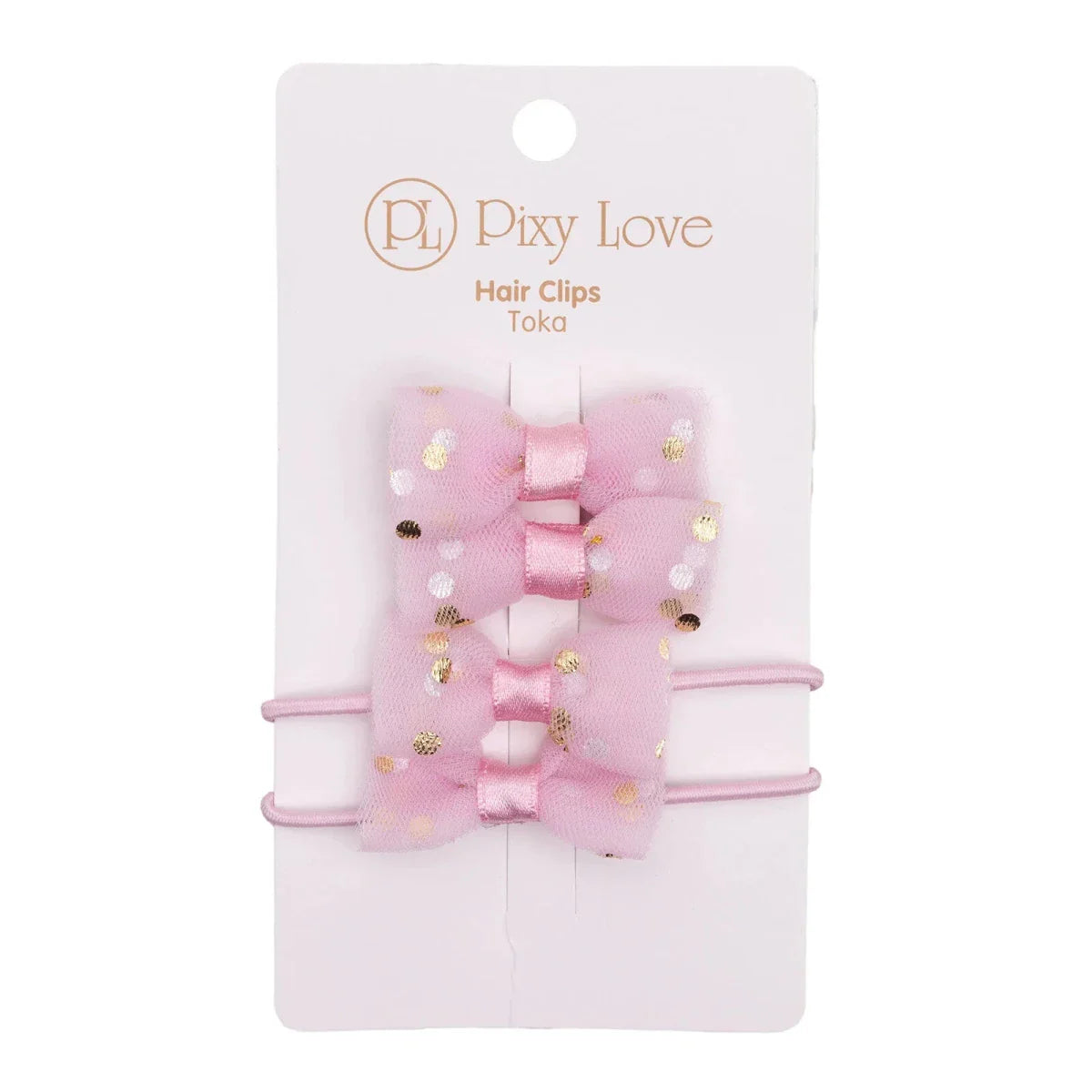 Pixy Love Hair Clips Girls - Pink