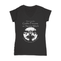 Gothic Attitude Swamp Witch V-Neck T-Shirt – 100% Cotton Fitted Tee