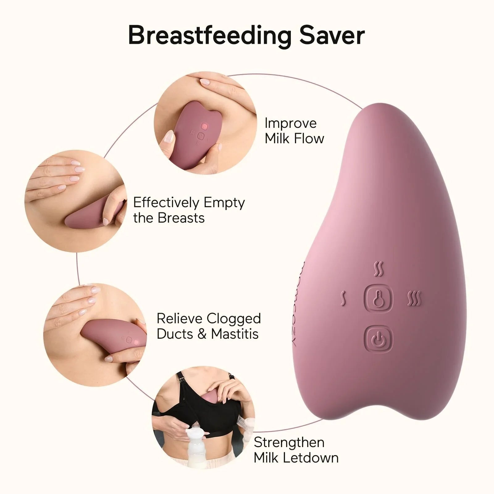 Momcozy Warming Lactation Massager