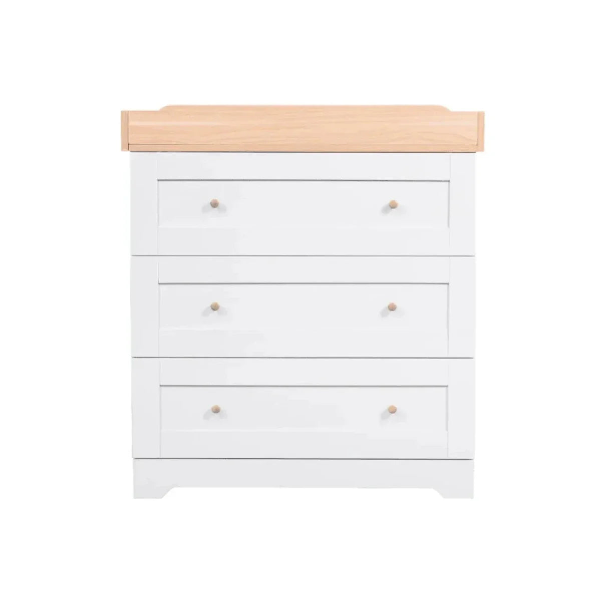 Tutti Bambini Malmo Cot Bed with Rio 2 pcs Furniture Set - Dove Grey/Honey Oak