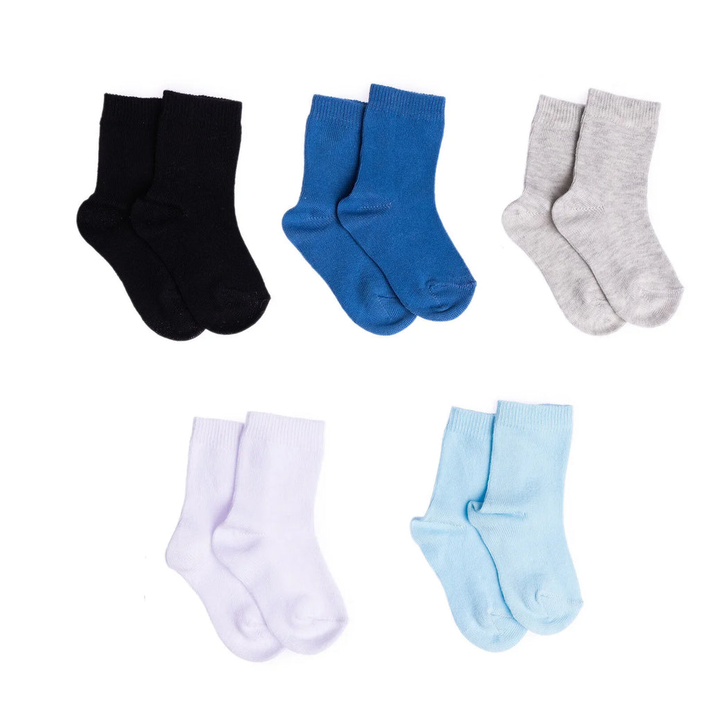 HelloBaby Boys 5-Pack Socks - Blue