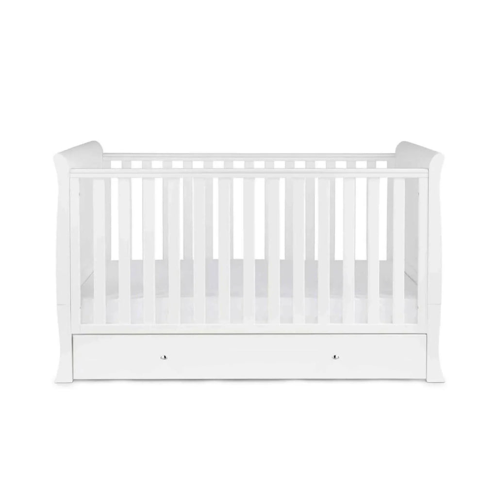 Ickle Bubba Snowdon Classic 2 Piece Furniture Set White - Premium Sprung Mattress