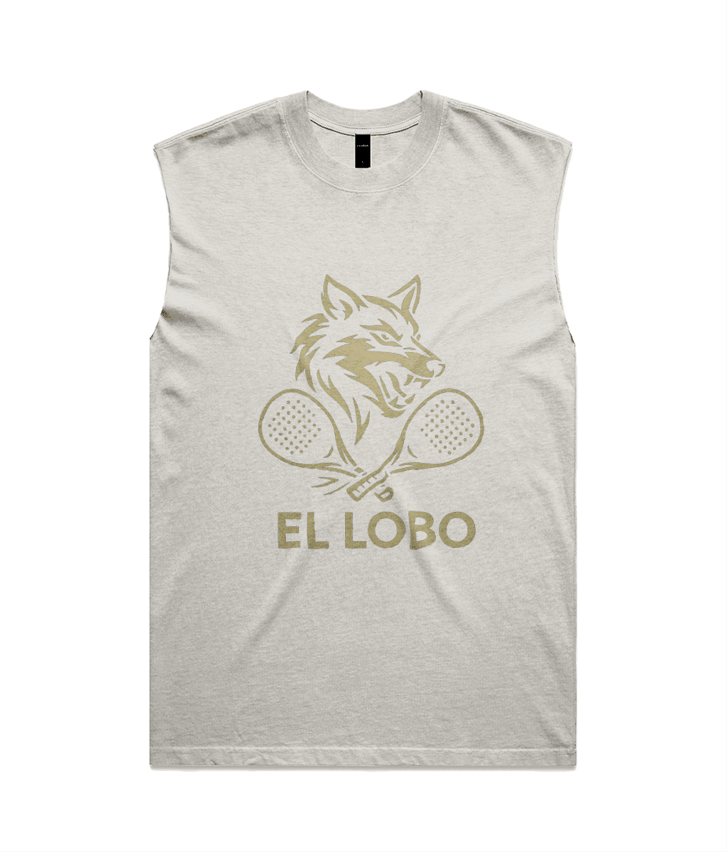 El Lobo "The Wolf" Heavy Faded Men's Padel Court Tank Top – Limited Edition by Corcuera