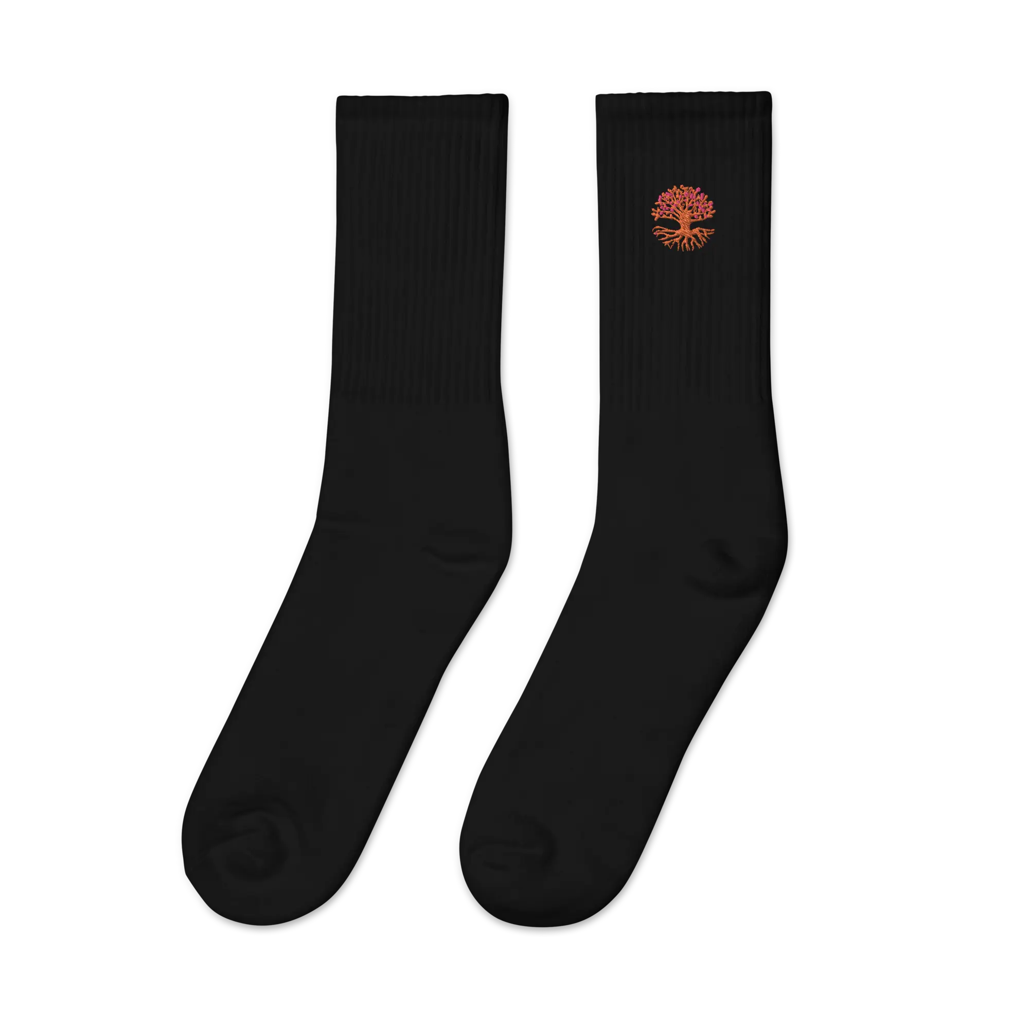 Roots Embroidered socks