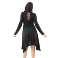 Innocent Lifestyle Emerson Black Hooded Cardigan with Lace Up Detail