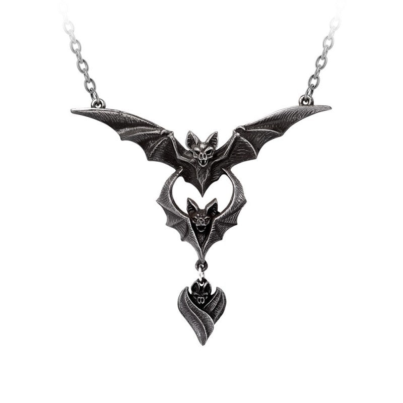 Alchemy Gothic Evil-ution Bat Necklace | Fine English Pewter Pendant