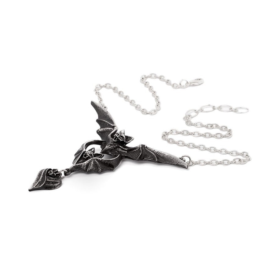 Alchemy Gothic Evil-ution Bat Necklace | Fine English Pewter Pendant