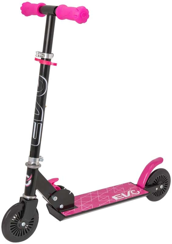 EVO Inline Scooter for Kids – Foldable Pink Scooter with 120mm Wheels