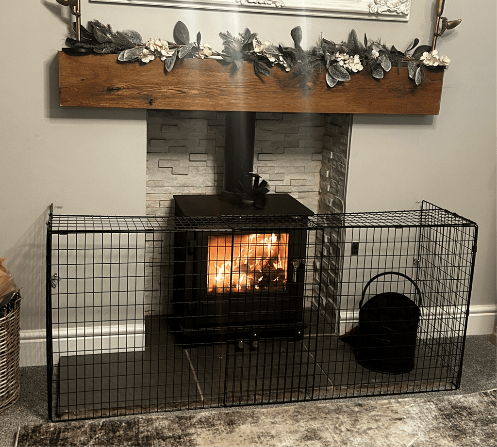 For Your Little One Extendable Baby Fireguard – Steel Hearth Safety