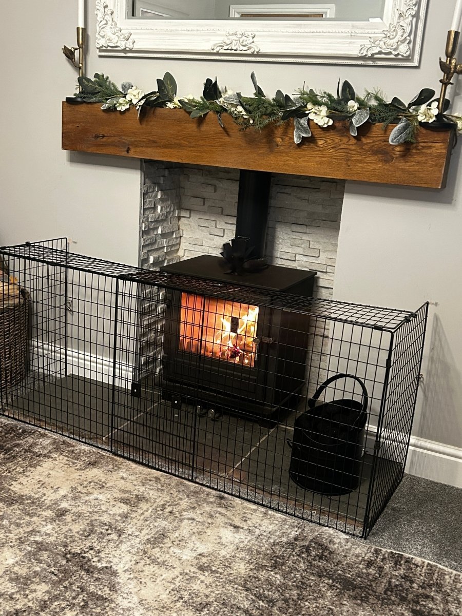For Your Little One Extendable Baby Fireguard – Steel Hearth Safety