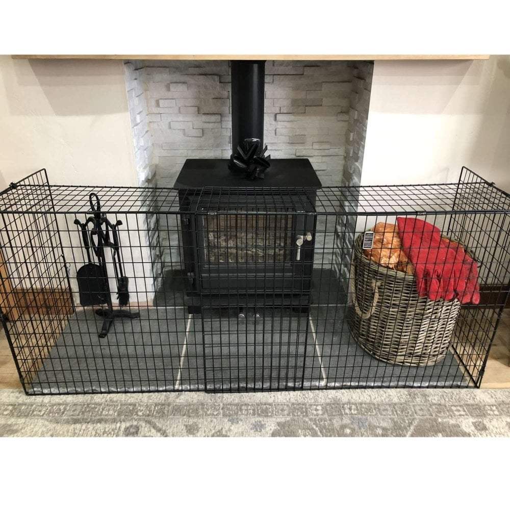 For Your Little One Extendable Baby Fireguard – Steel Hearth Safety