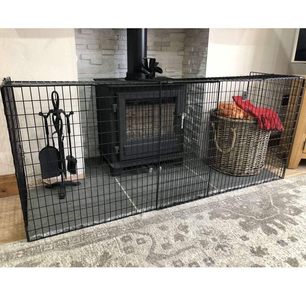 For Your Little One Extendable Baby Fireguard – Steel Hearth Safety