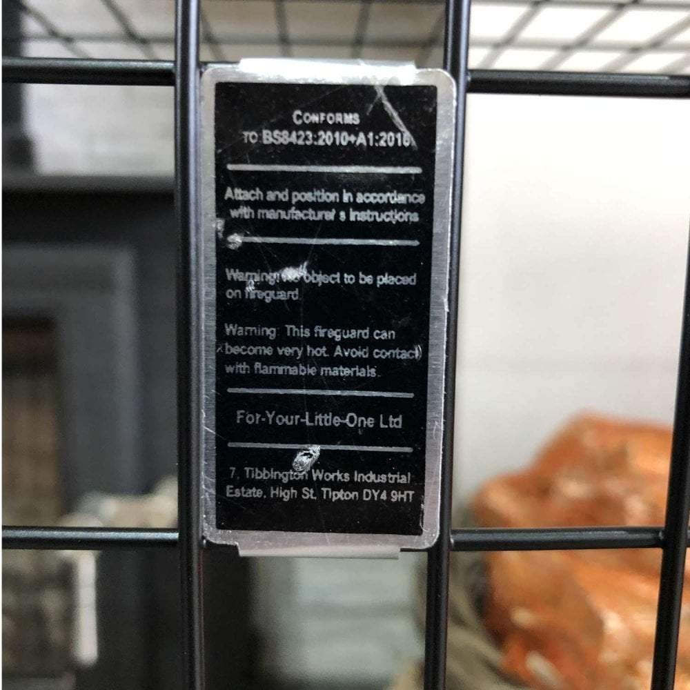For Your Little One Extendable Baby Fireguard – Steel Hearth Safety