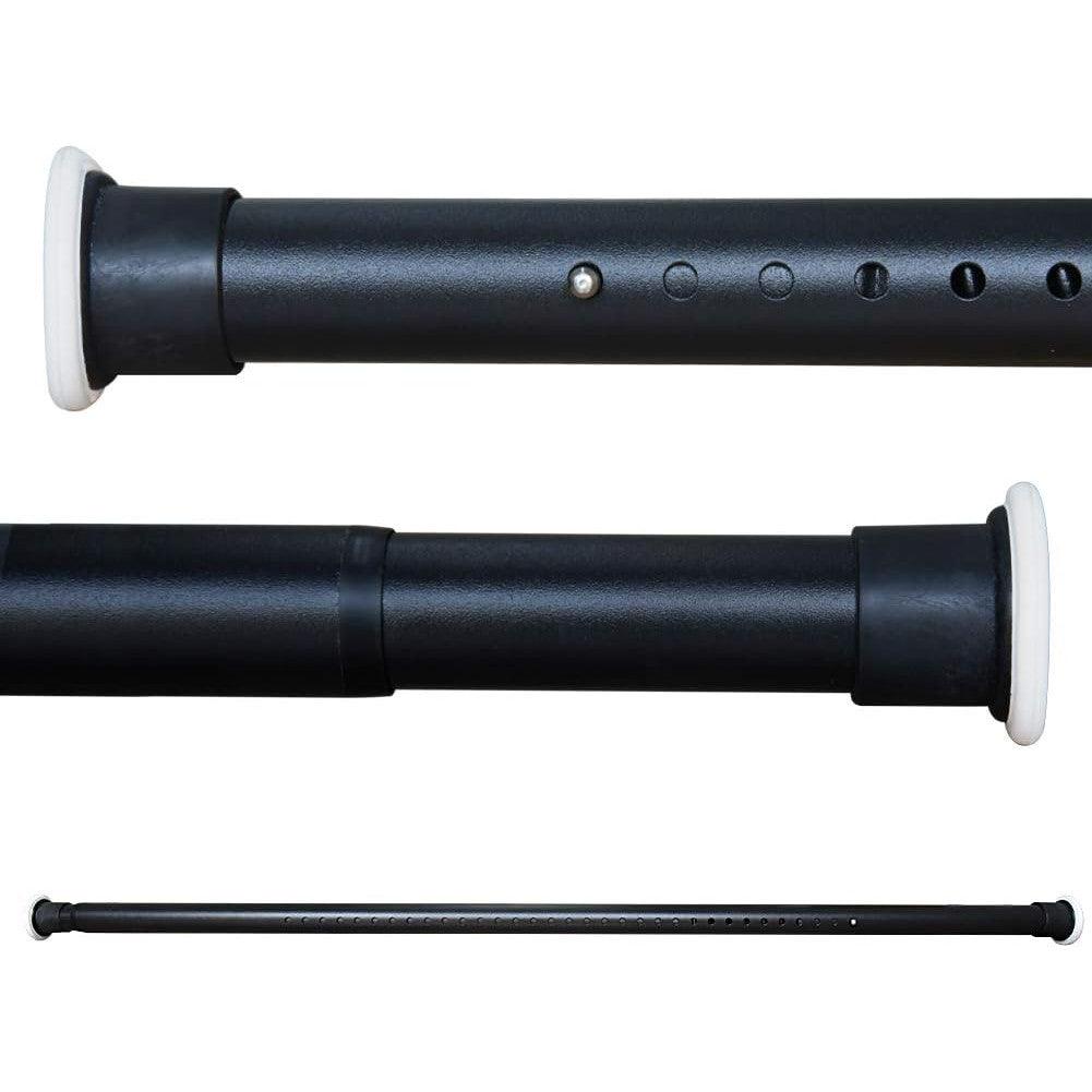 Massive Discounts Black Carbon Steel Tension Shower Curtain Rod 110–160cm