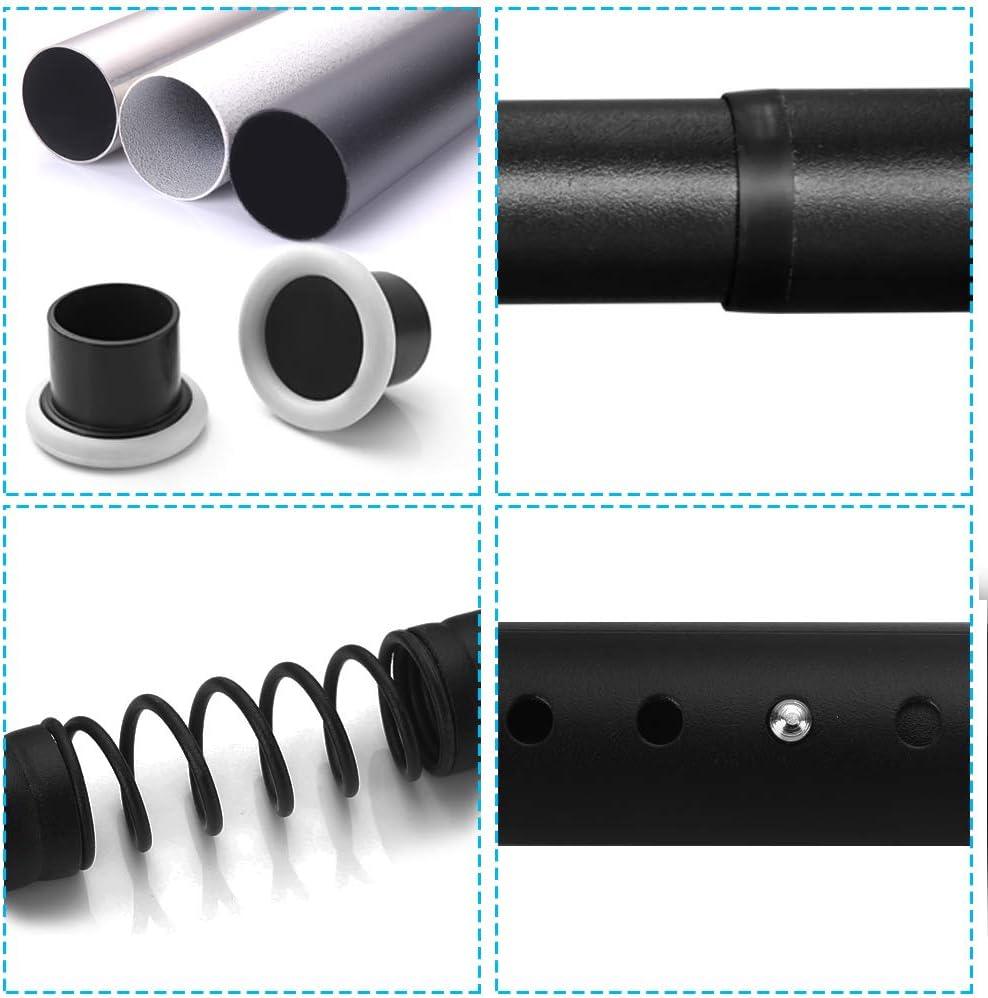 Massive Discounts Black Carbon Steel Tension Shower Curtain Rod 110–160cm