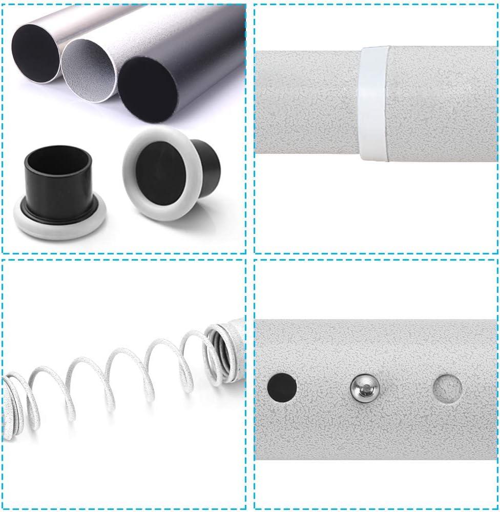 Massive Discounts No-Drill White Carbon Steel Tension Shower Rod 70-110cm