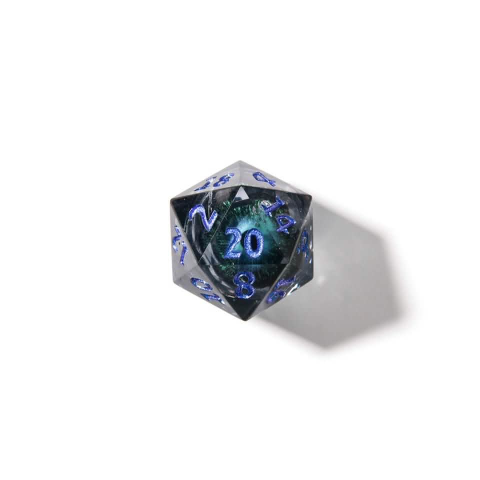 Eye of Evil | Liquid Core Dice | Resin | 7 Piece Set