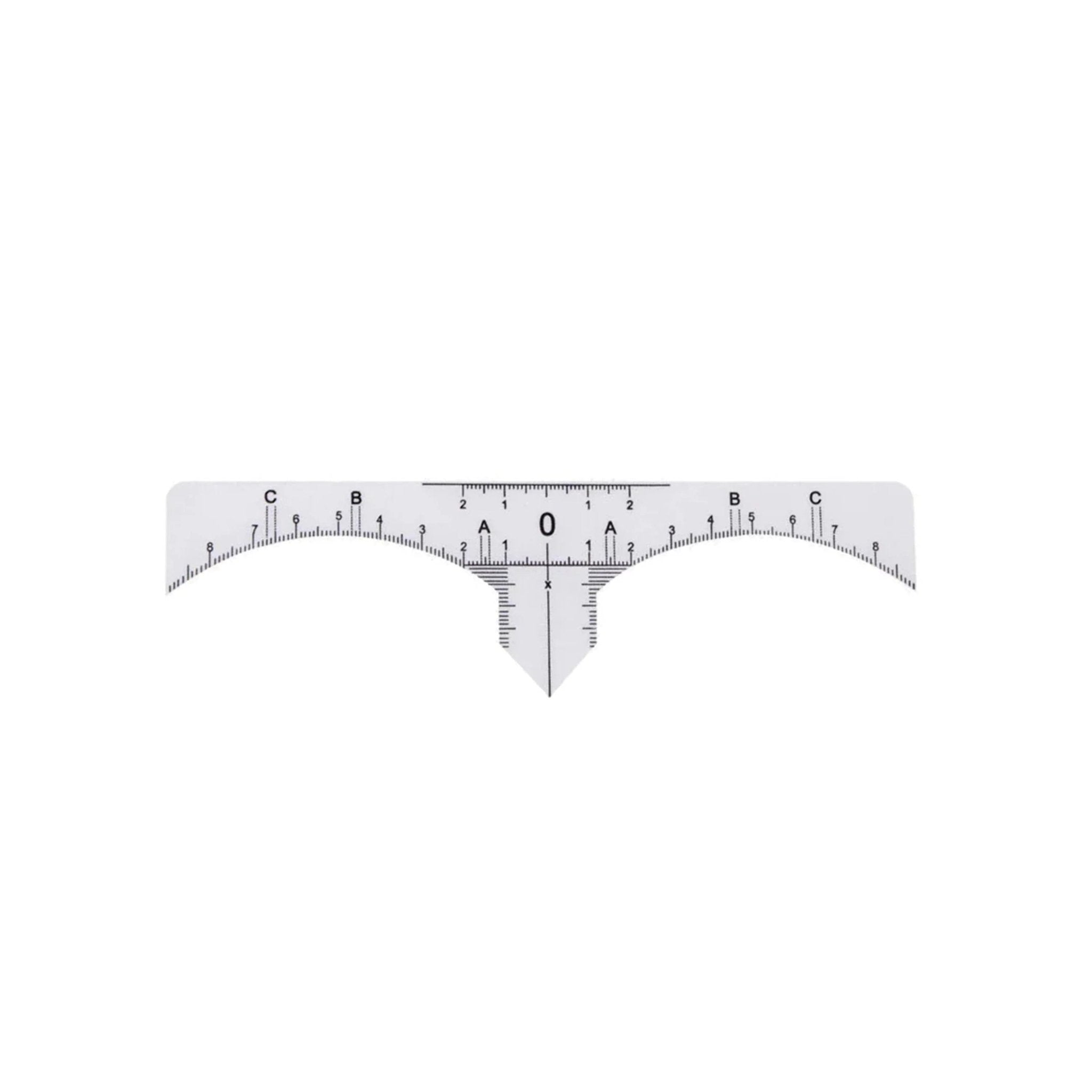The London Brow Company Disposable Eyebrow Measuring Ruler - 25 Pcs