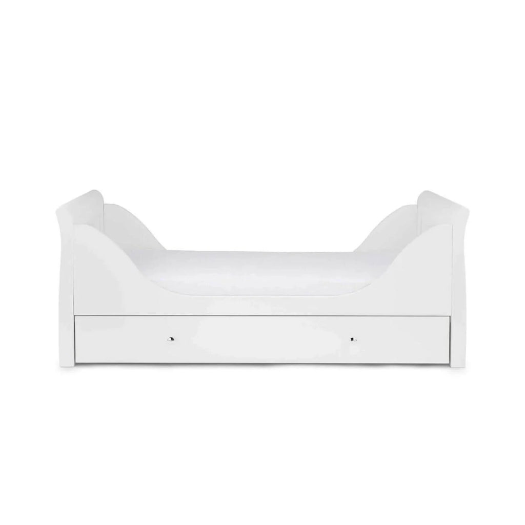 Ickle Bubba Snowdon Classic 2 Piece Furniture Set White - Premium Sprung Mattress