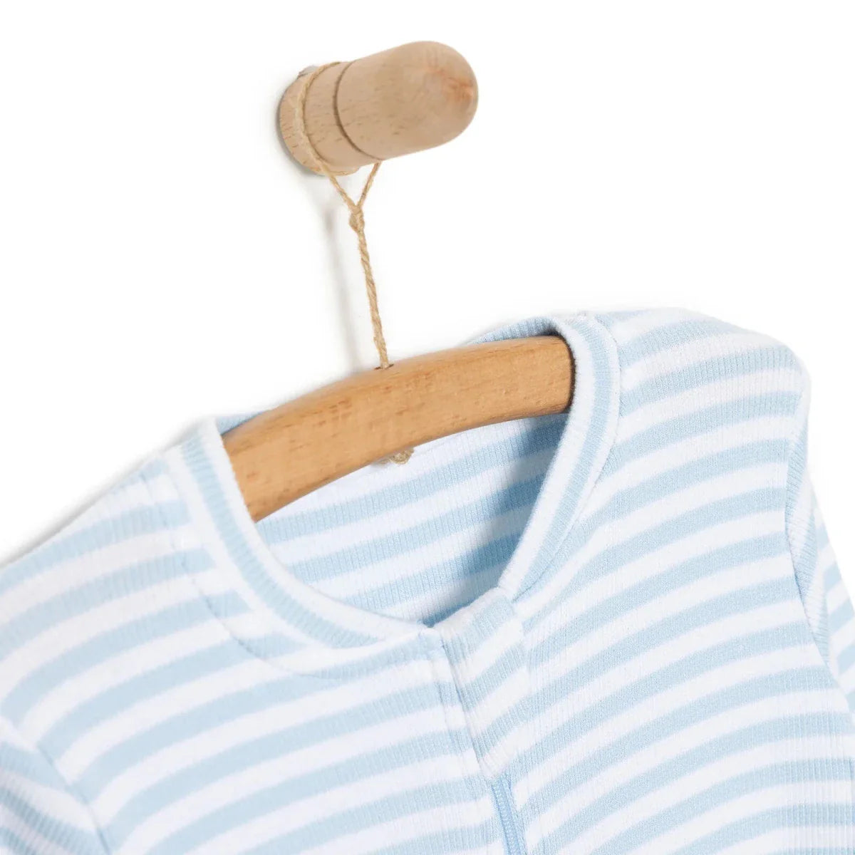 HelloBaby Boys Romper Crew Neck - Blue