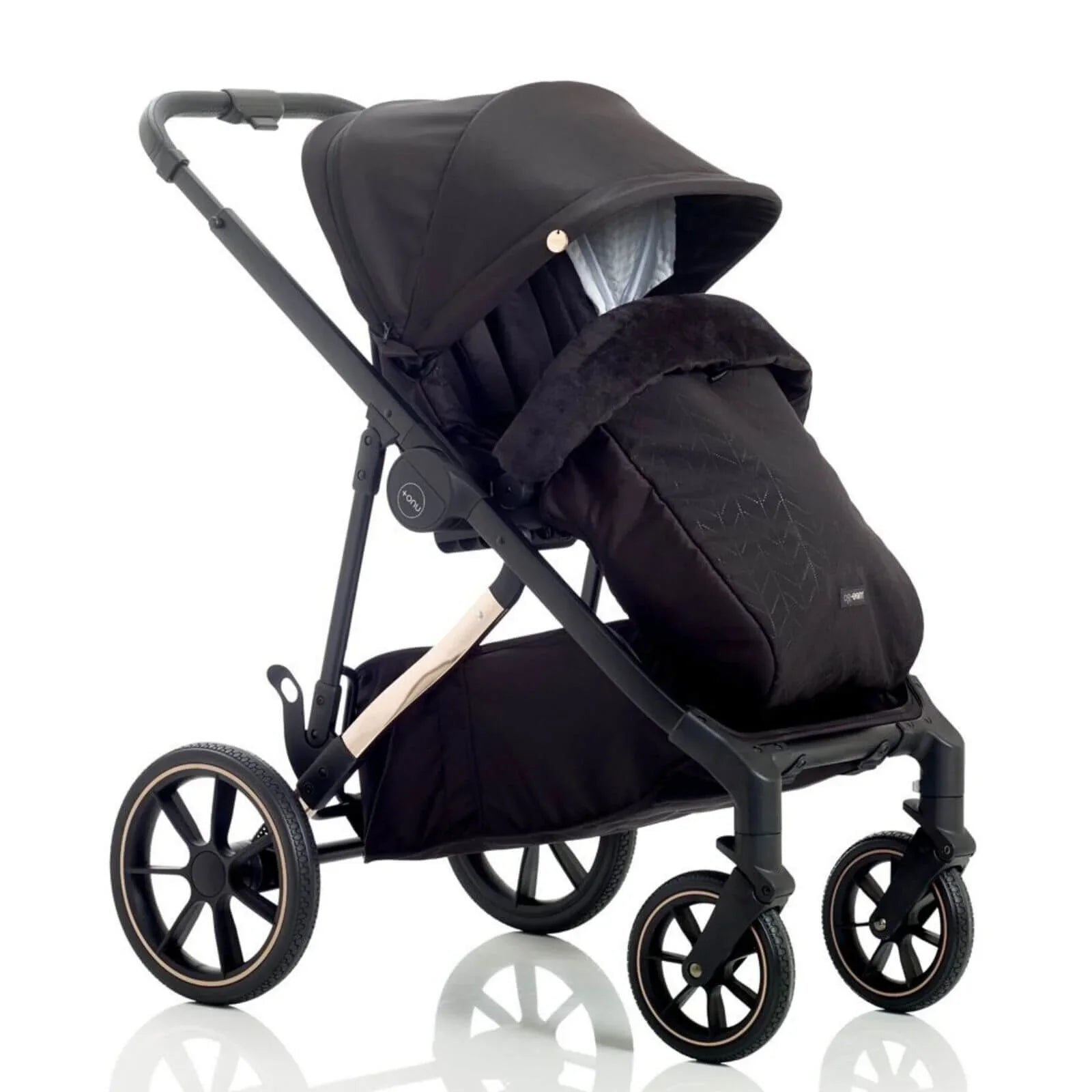 Mee-Go UNO Plus 3-in-1 Travel System - Black/Chrome