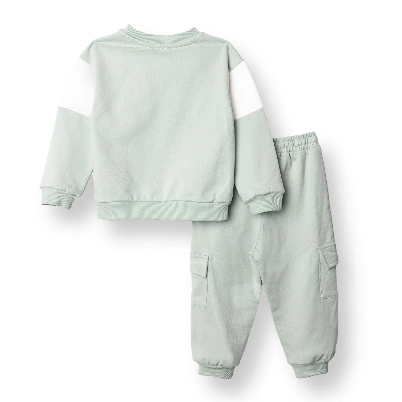 HelloBaby Boys Tracksuit Animal Crew Neck Long Leg Long Sleeve - Green