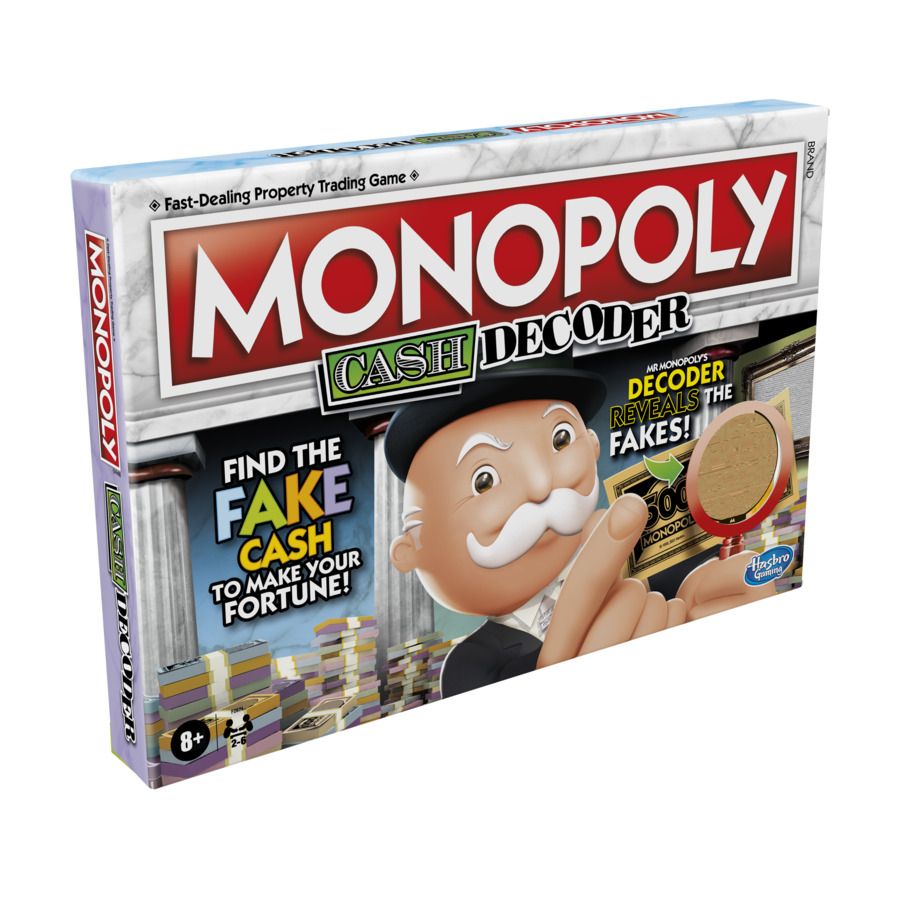 Monopoly Crooked Cash Decoder Board Game by Snaps – Family Strategy Game