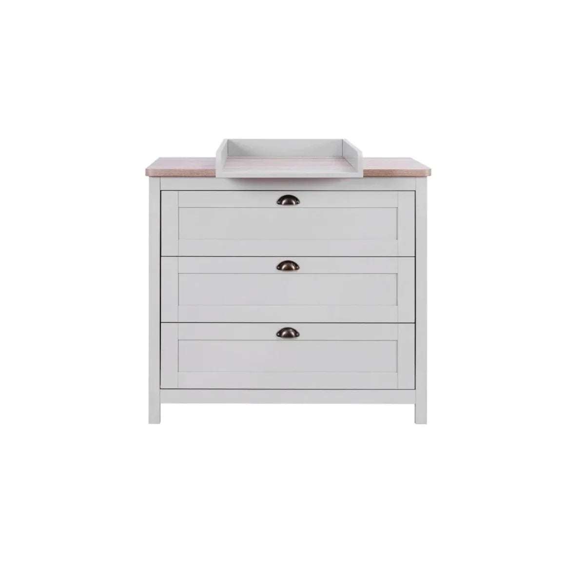 Tutti Bambini Verona Chest Changer - Dove Grey/Oak