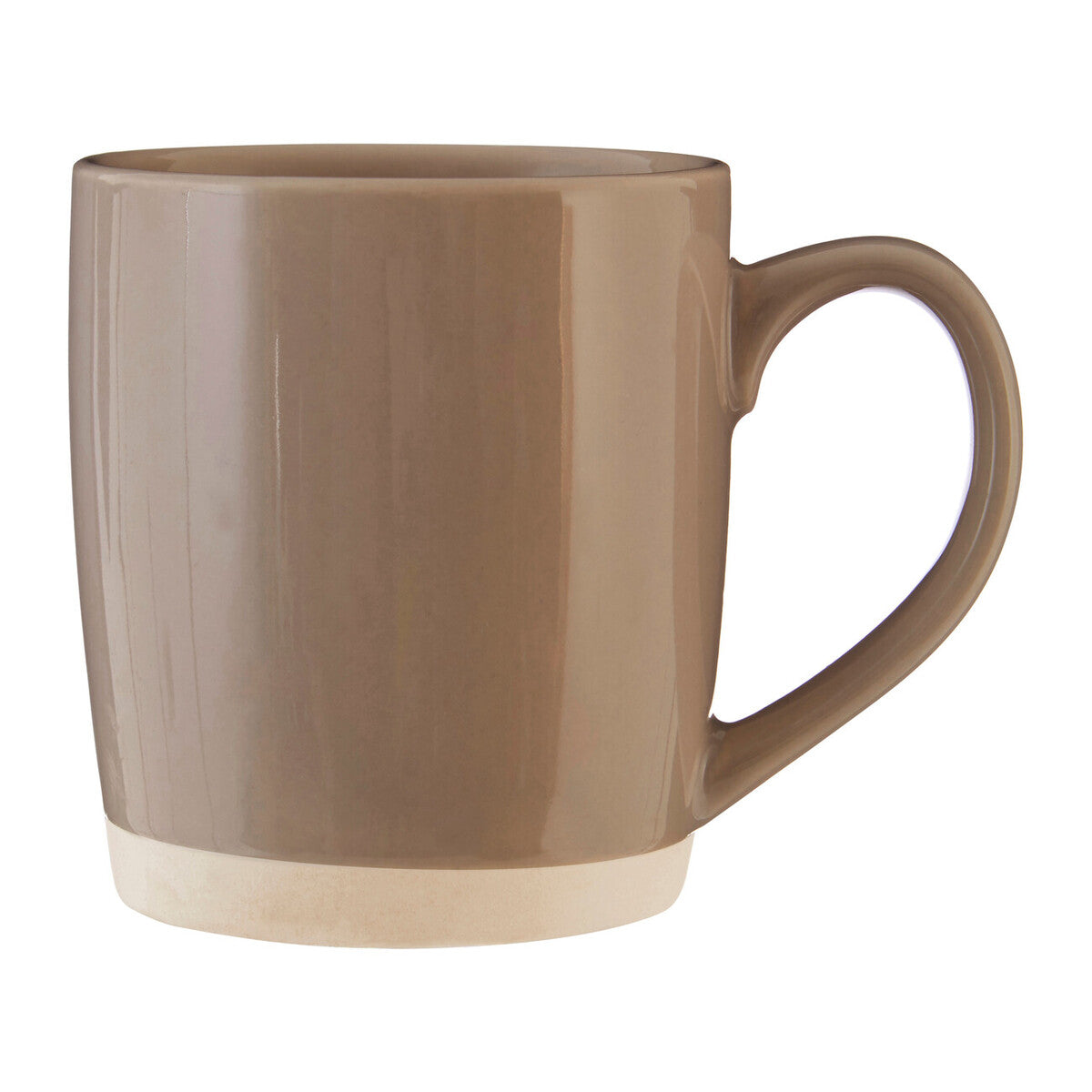 Orsina Jura Grey Mug – Modern Ceramic Coffee Cup with White Base