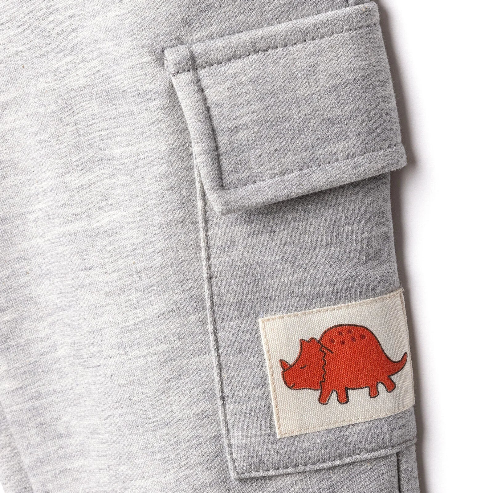HelloBaby Cool Dino Jogging Set - Grey Melange